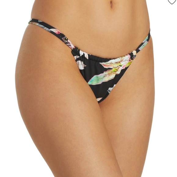 NWT Hurley Women's Flora Reversible Cheeky Slider Bikini Bottom Size XS - Picture 1 of 13